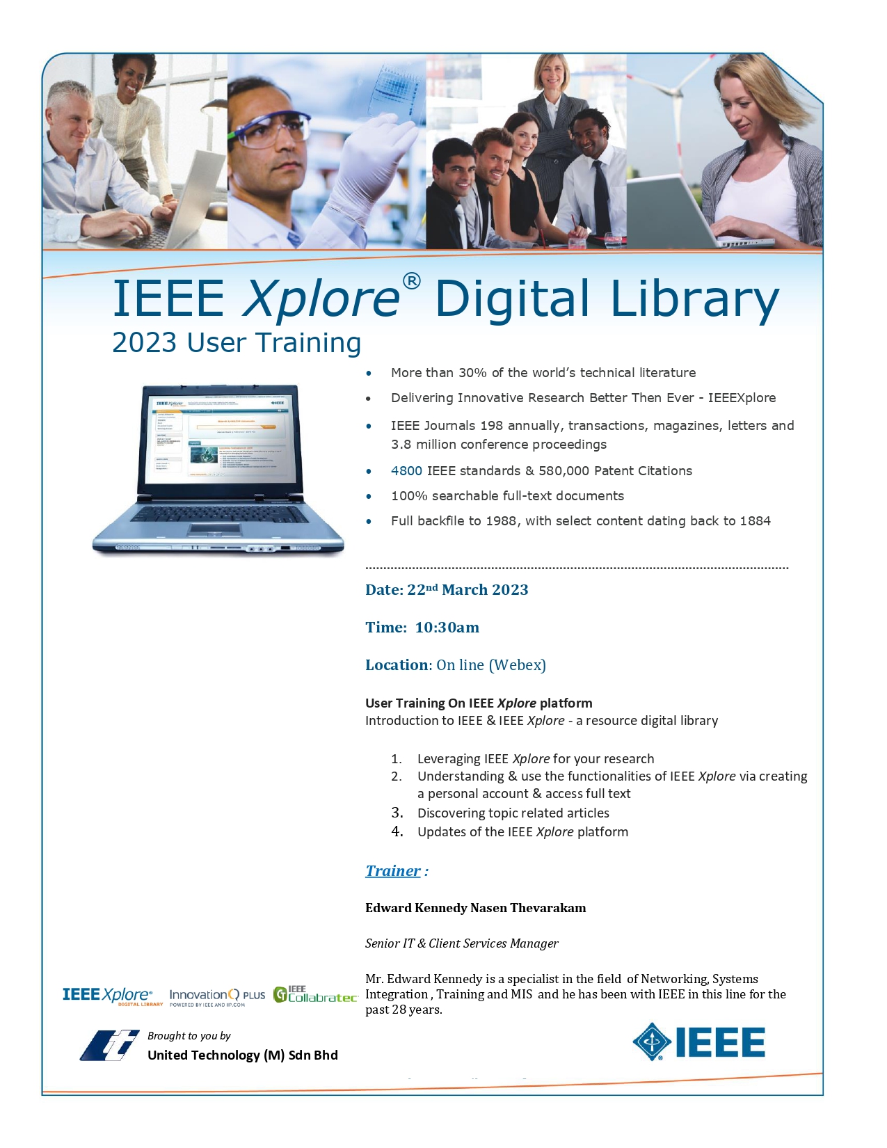 Kelas pendidikan pengguna : IEEE explore digital Library